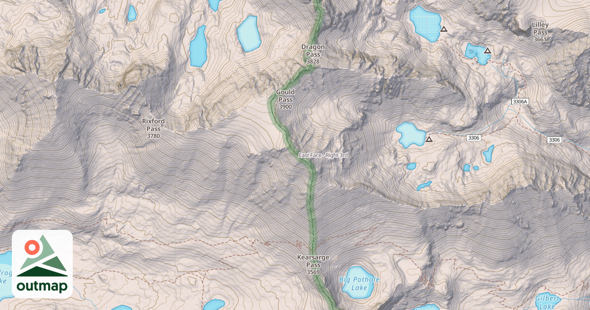 Map of East Face - Right