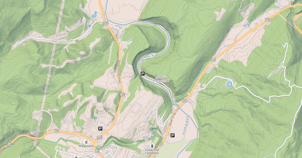Map preview of Potential Energy