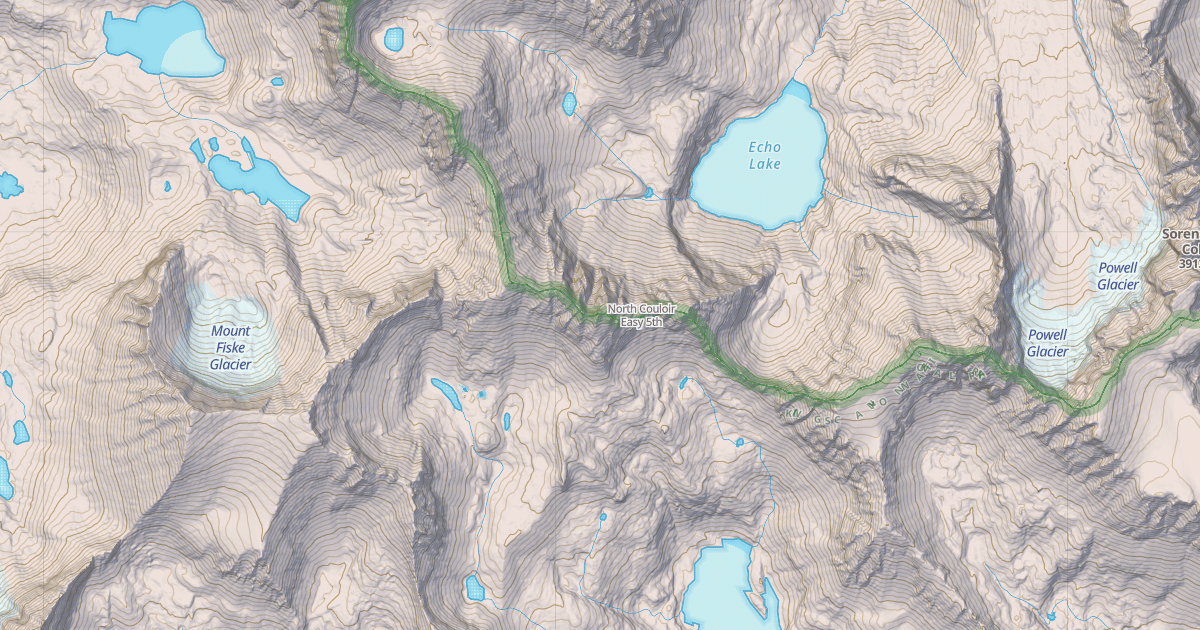 Map preview of North Couloir