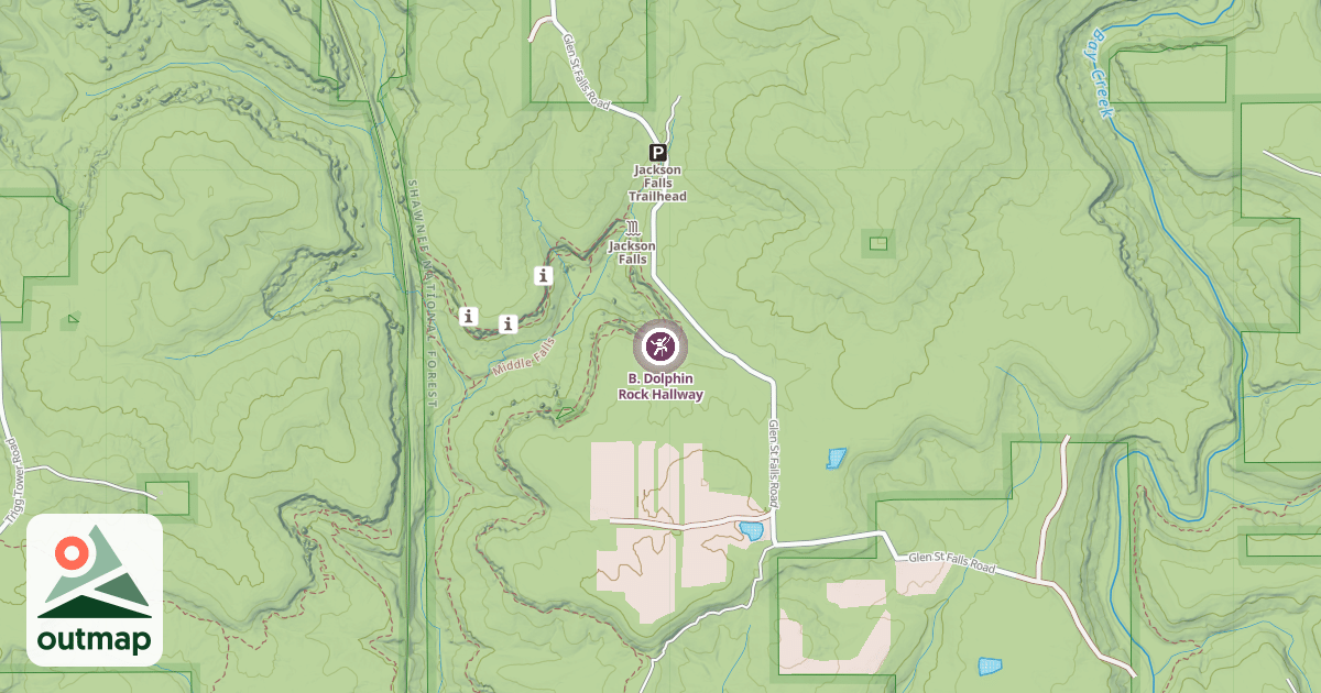 Map of B. Dolphin Rock Hallway
