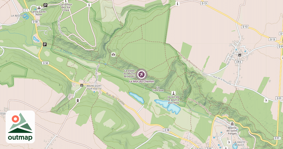 Map of Le Mur du Chemin