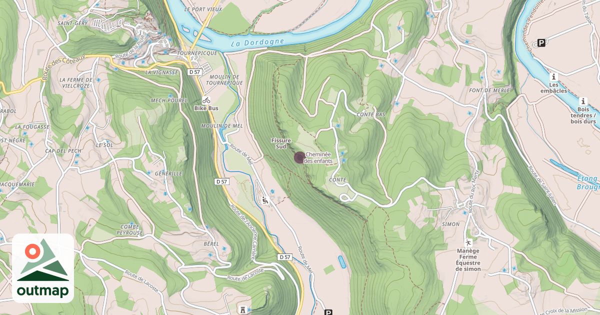 Map of Cheminée des enfants