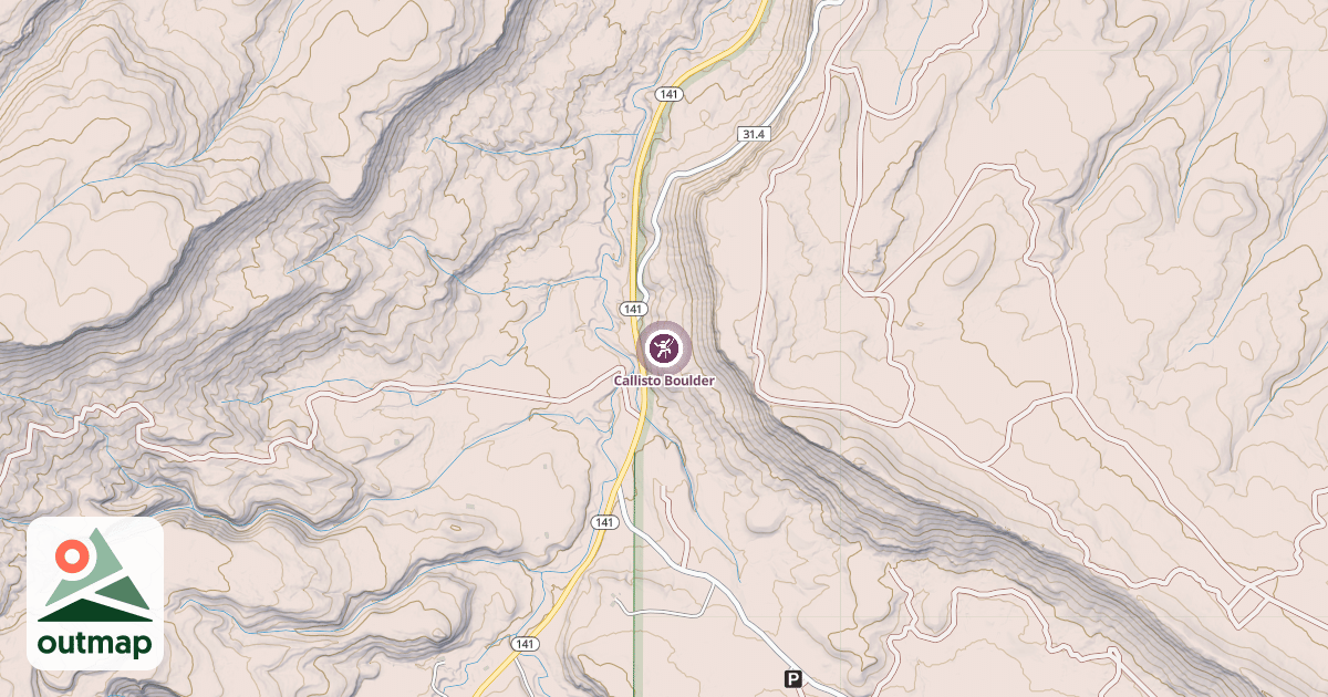 Map of Callisto Boulder