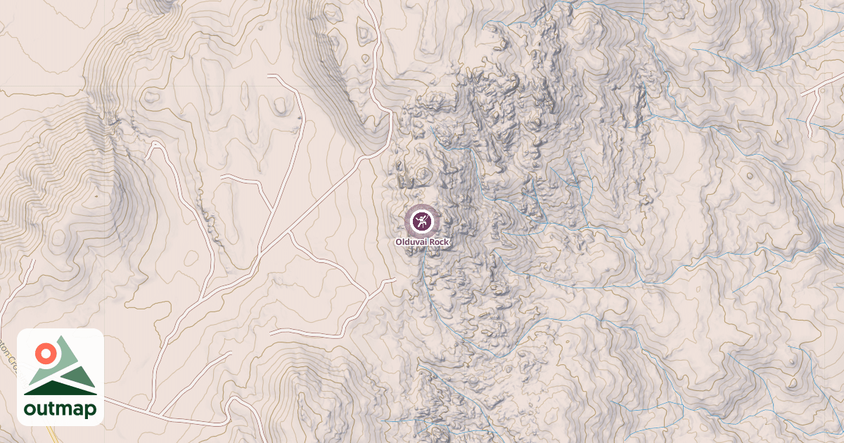 Map of Olduvai Rock