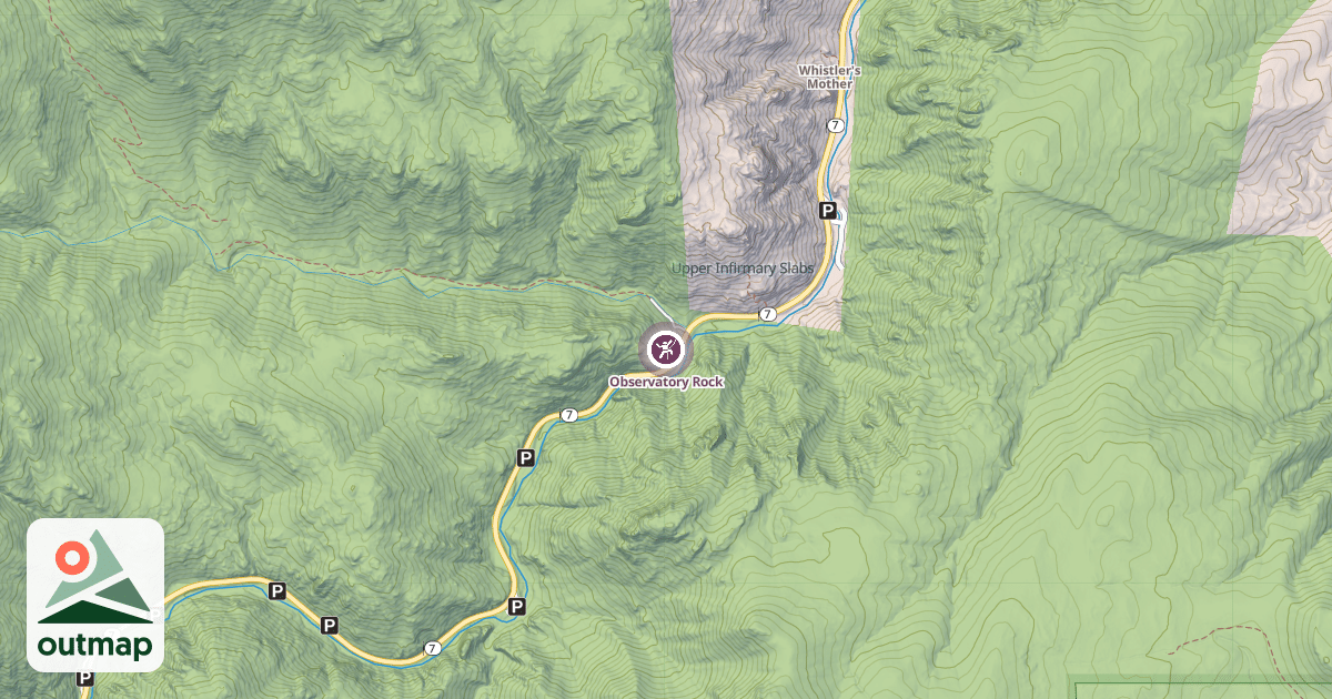 Map of Observatory Rock