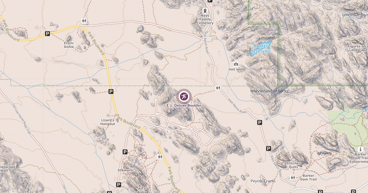 Map preview of E. J.  Deluxe Boulder