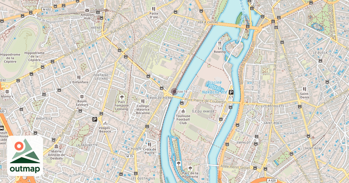 Map of Voie 18