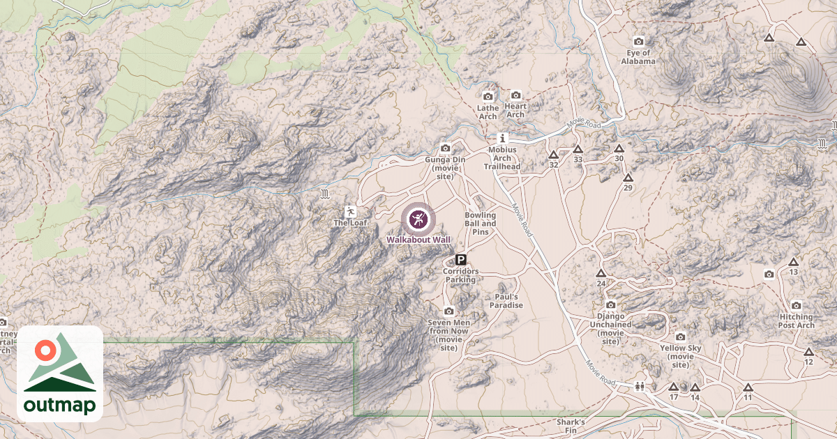 Map of Walkabout Wall