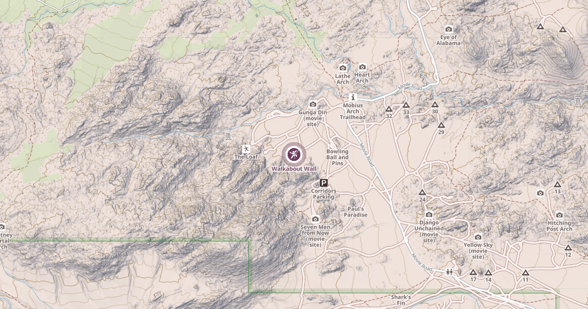 Map preview of Walkabout Wall