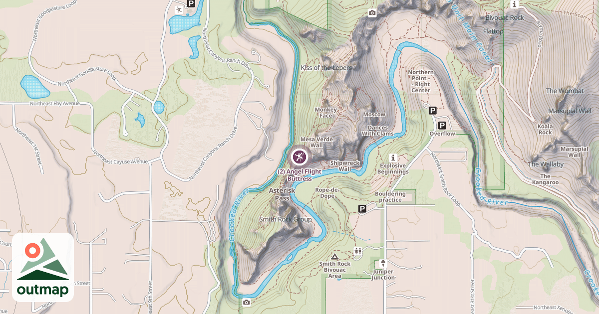 Map of (2) Angel Flight Buttress