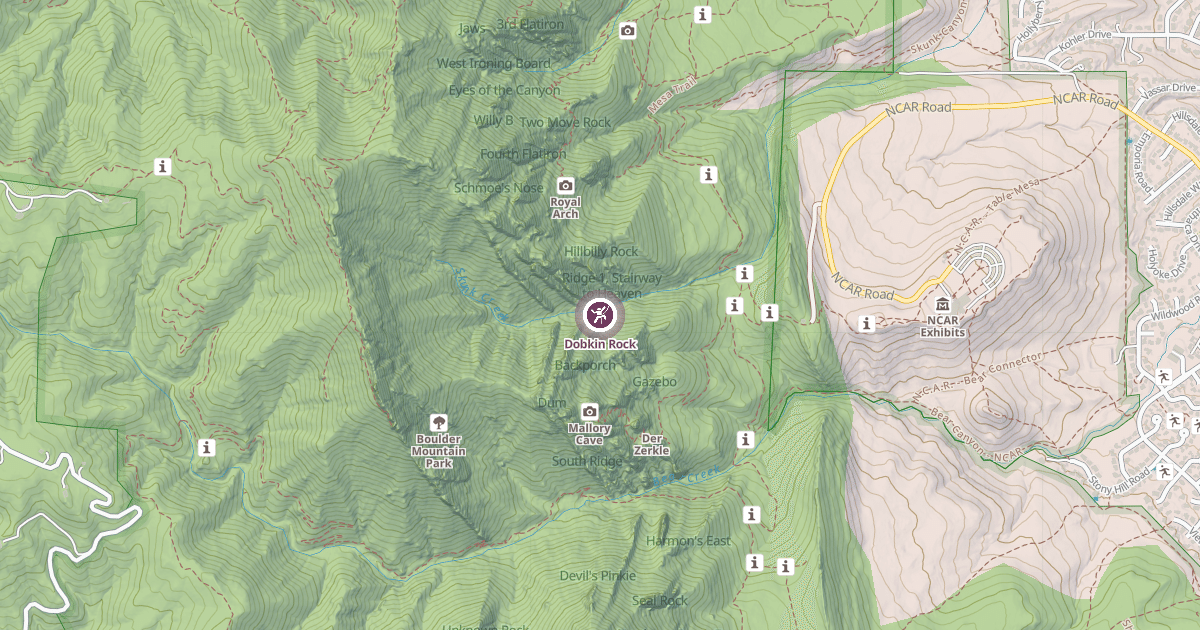 Map preview of Dobkin Rock