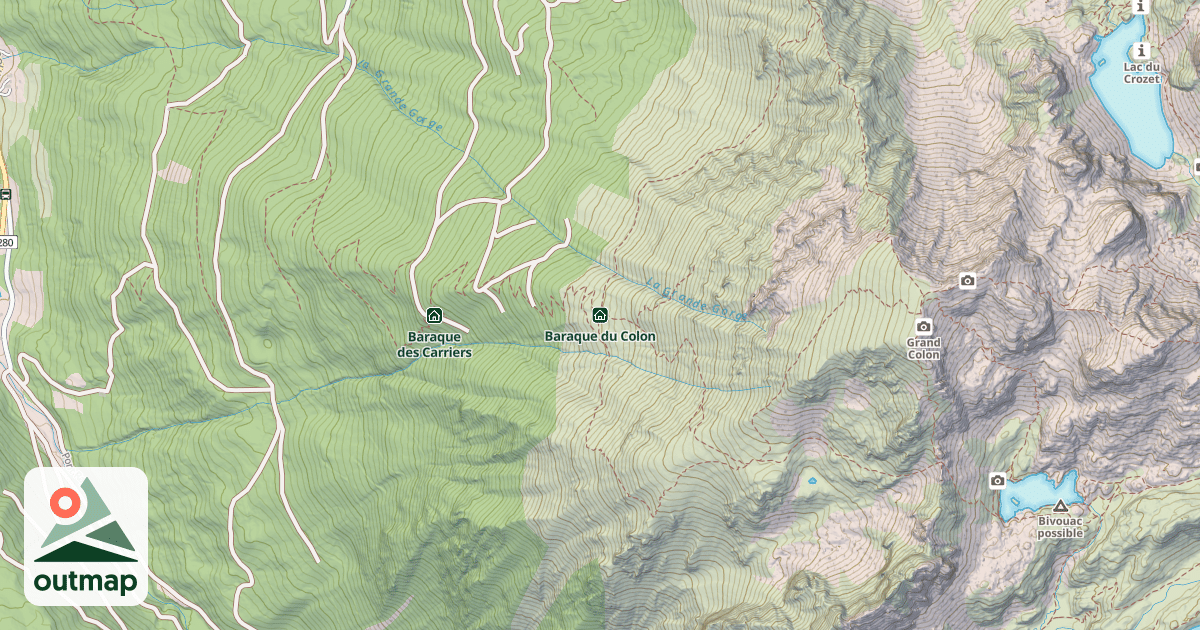 Map of Baraque du Colon