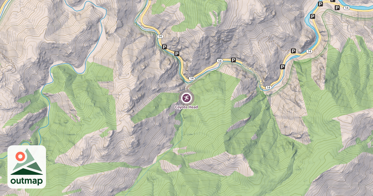 Map of Coyote Head