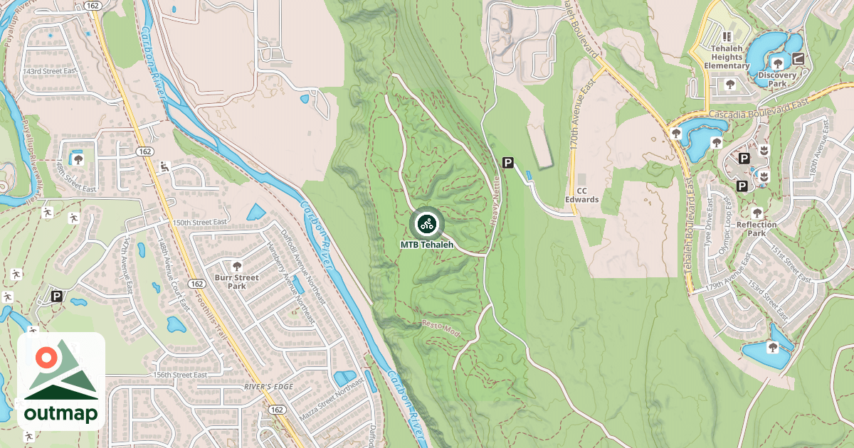 Map of MTB Tehaleh