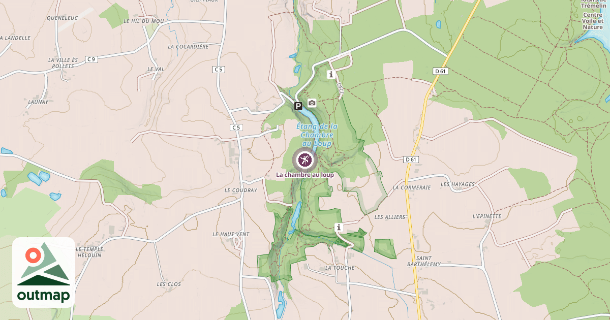 Map of La chambre au loup