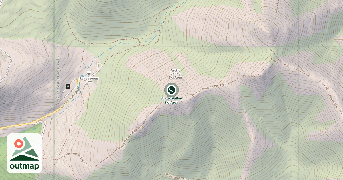 Map of Arctic Valley Ski Area