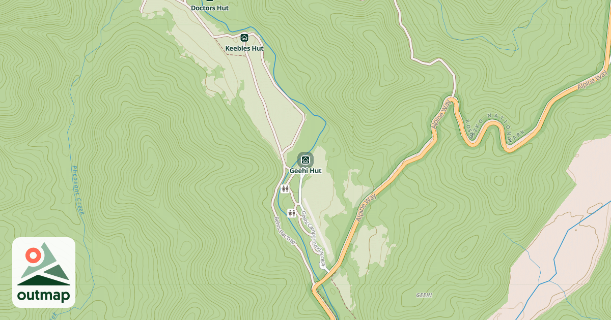 Map of Geehi Hut