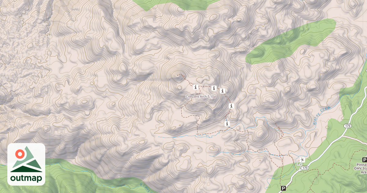 Map of Crescent Arch