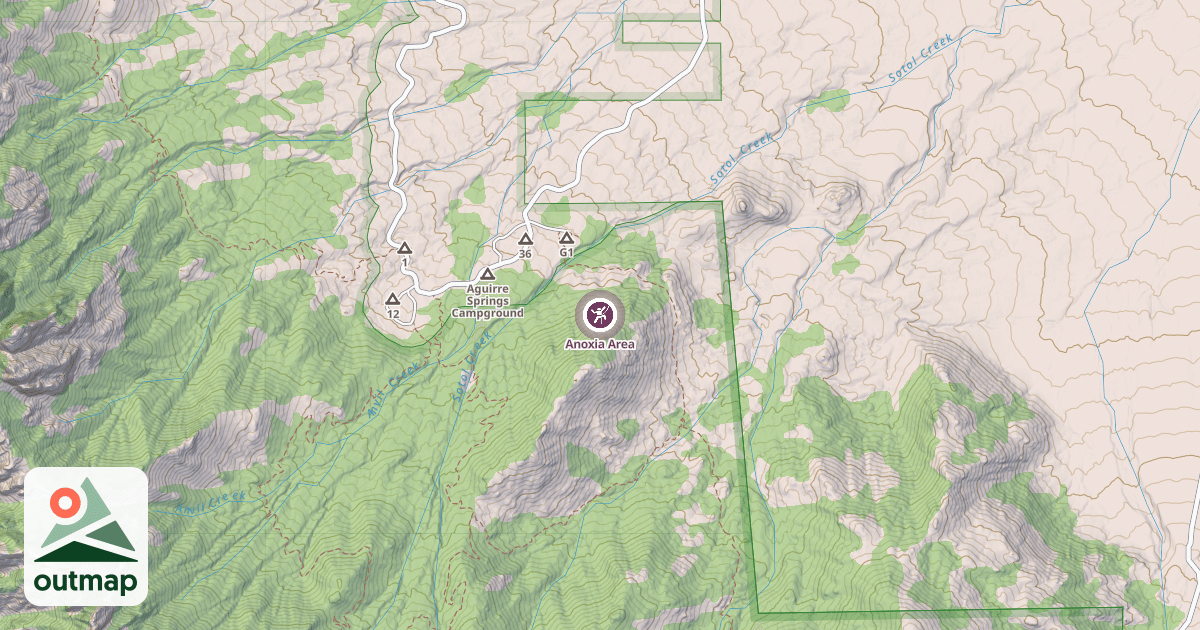 Map of Anoxia Area