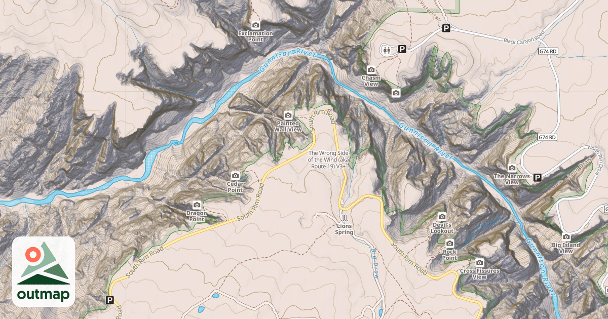 Map of The Wrong Side of the Wind (aka Route 19)