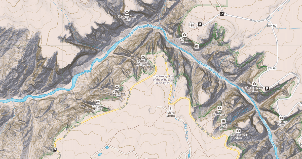 Map preview of The Wrong Side of the Wind (aka Route 19)
