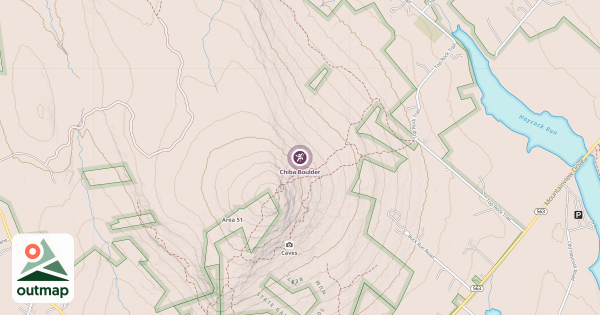 Map of Chiba Boulder