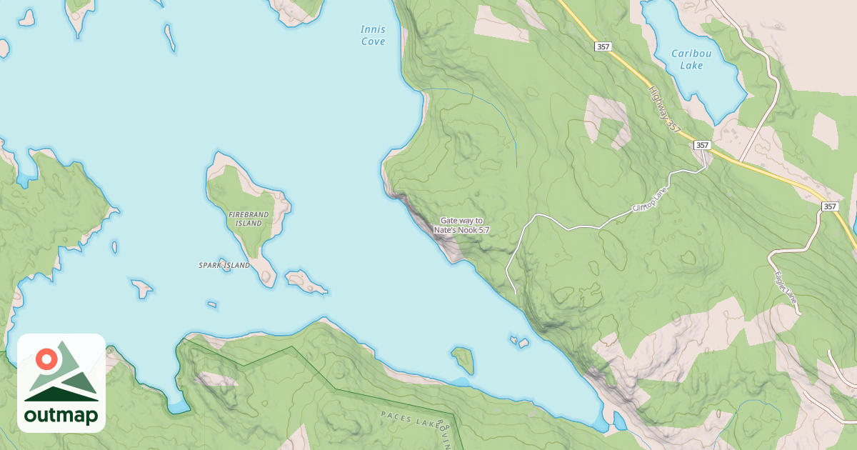 Map of Gate way to Nate’s Nook
