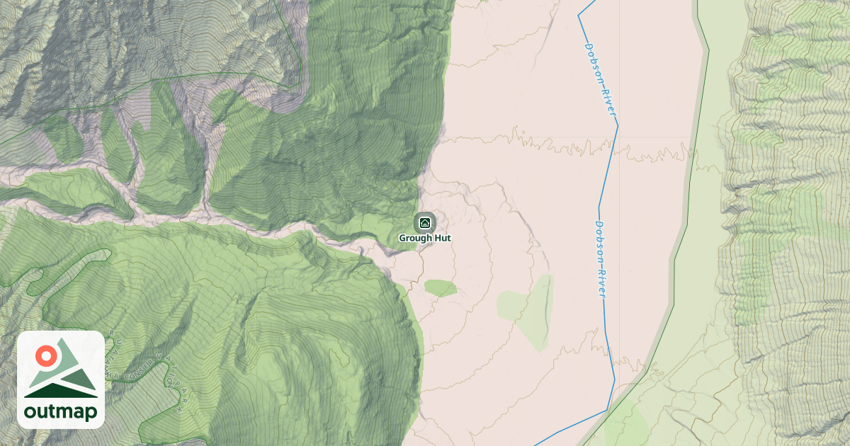 Map of Grough Hut
