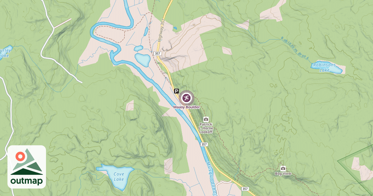 Map of Maasy Boulder