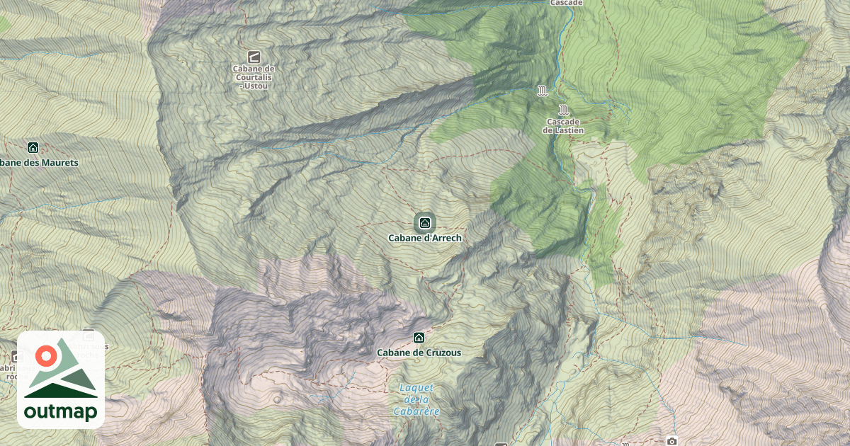Map of Cabane d'Arrech