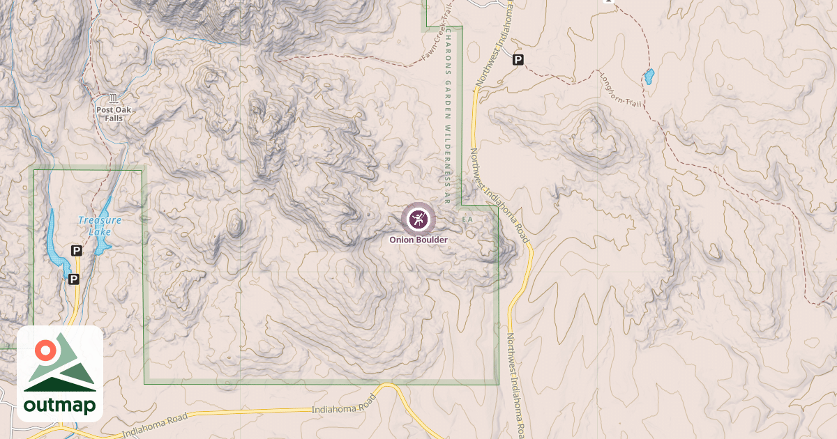 Map of Onion Boulder