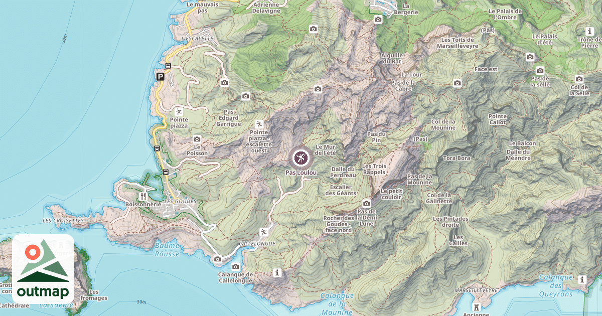 Map of Pas Loulou