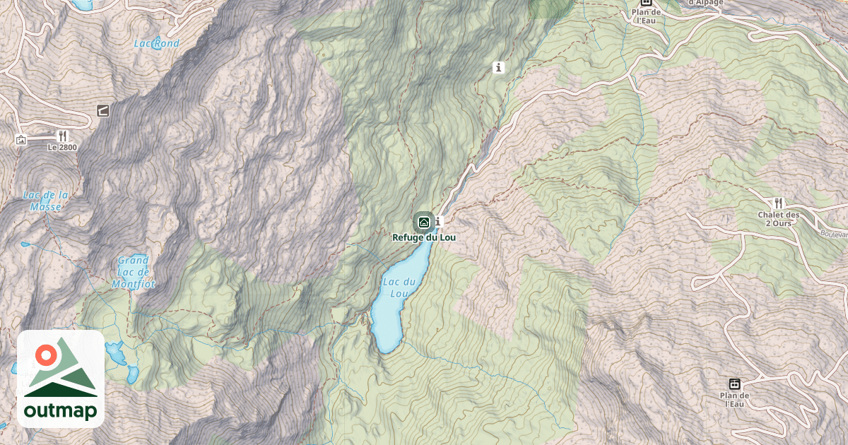 Map of Refuge du Lou