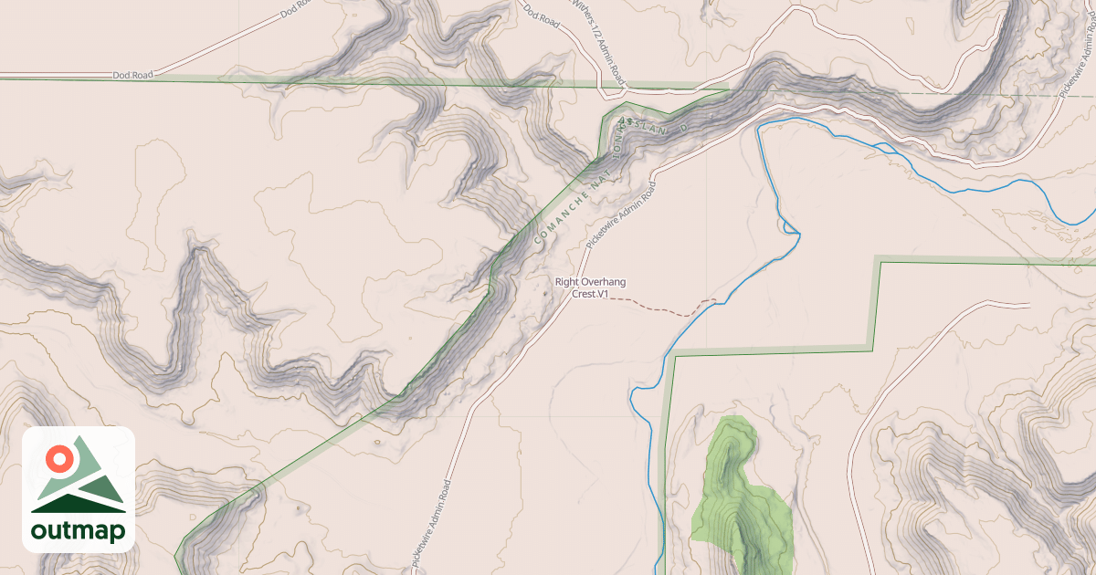 Map of Right Overhang Crest