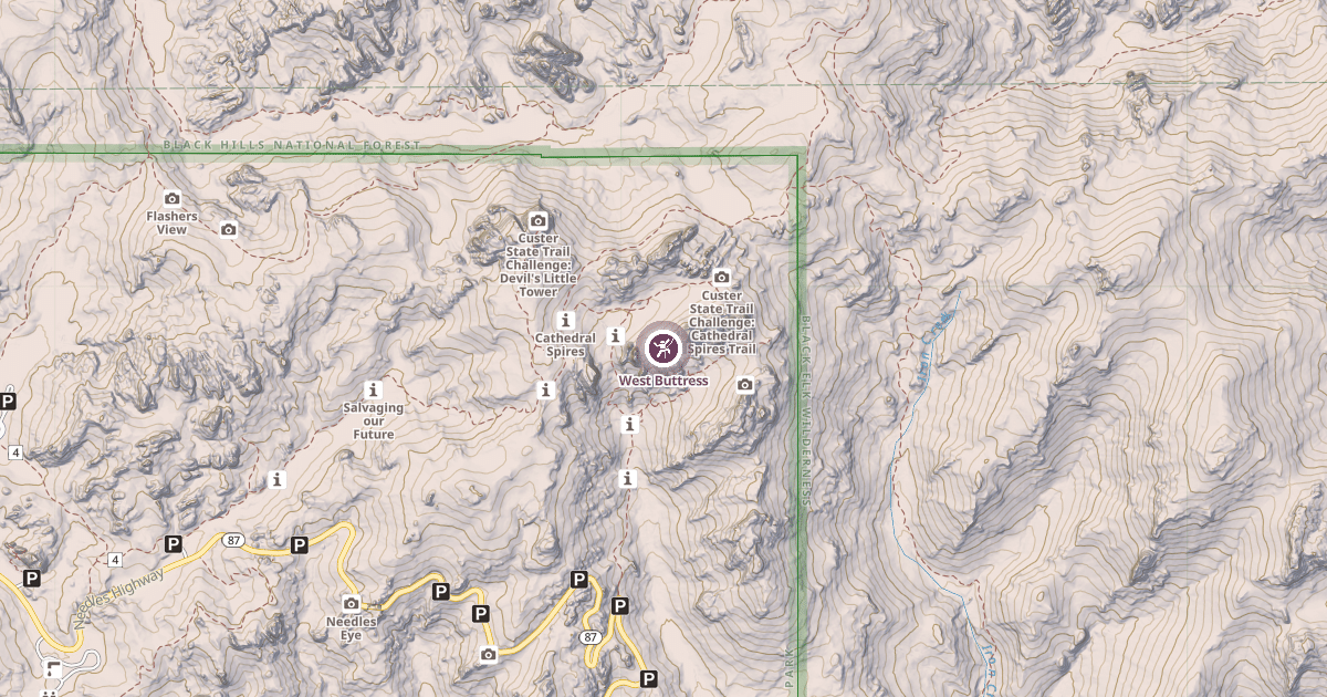 Map preview of West Buttress