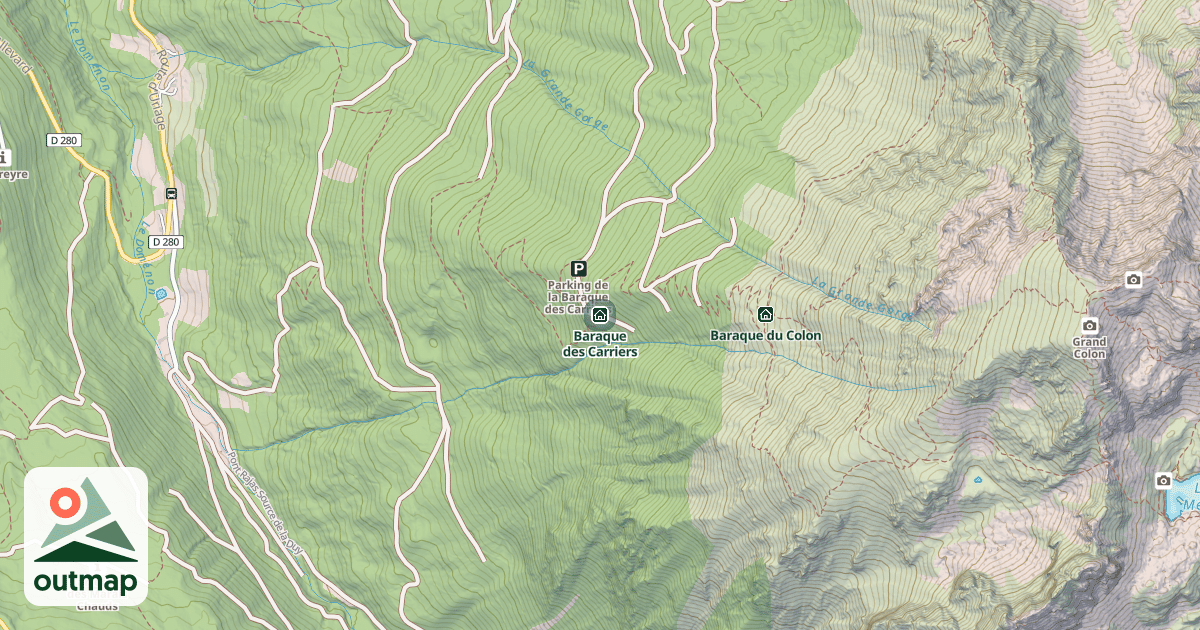 Map of Baraque des Carriers