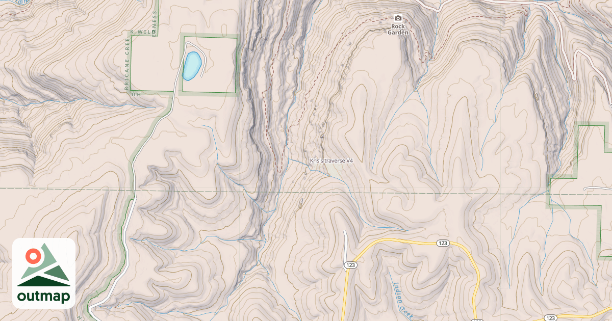 Map of Kris's traverse