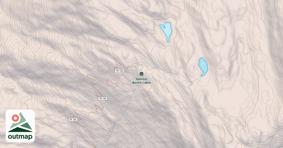 Map of Spencer Bench Cabin