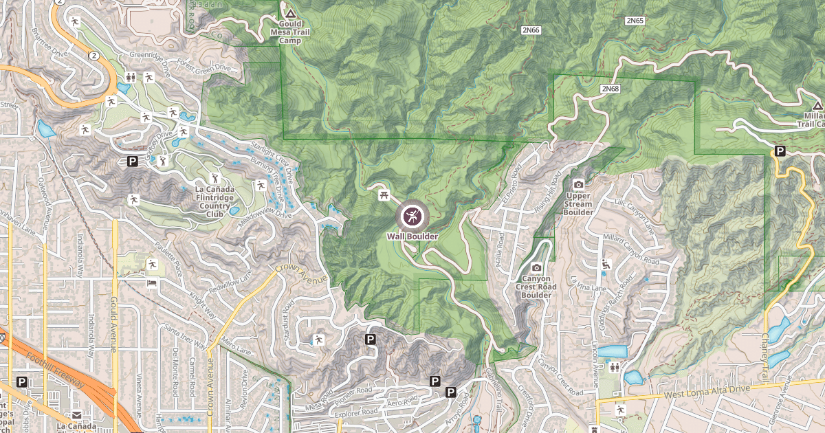 Map preview of Wall Boulder