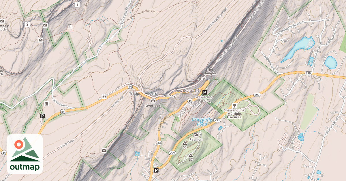 Map of Pony Express