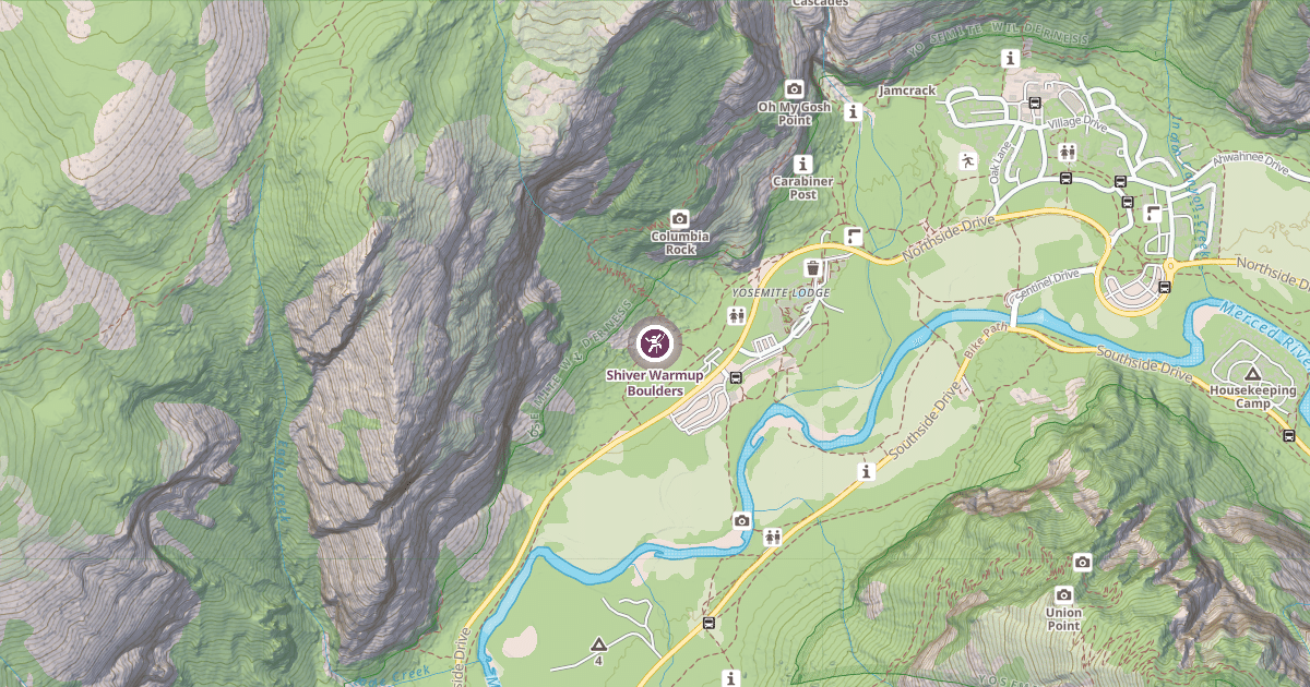 Map preview of Shiver Warmup Boulders