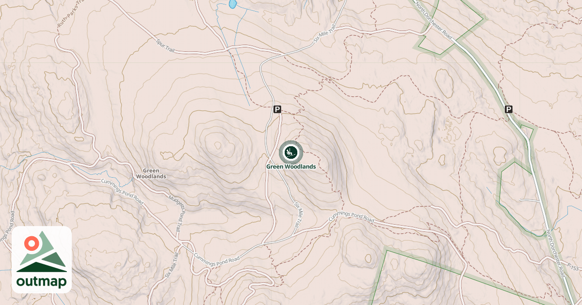 Map of Green Woodlands
