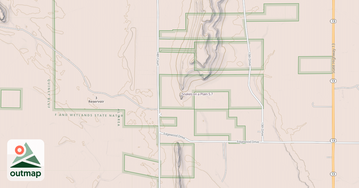 Map of Snakes on a Plain