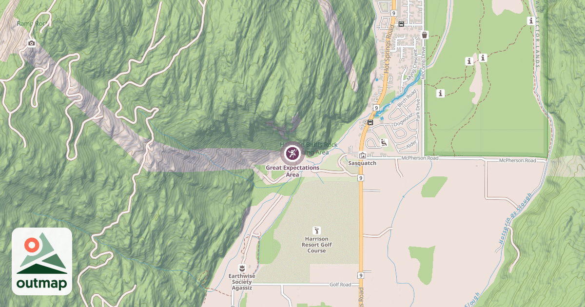 Map of Great Expectations Area