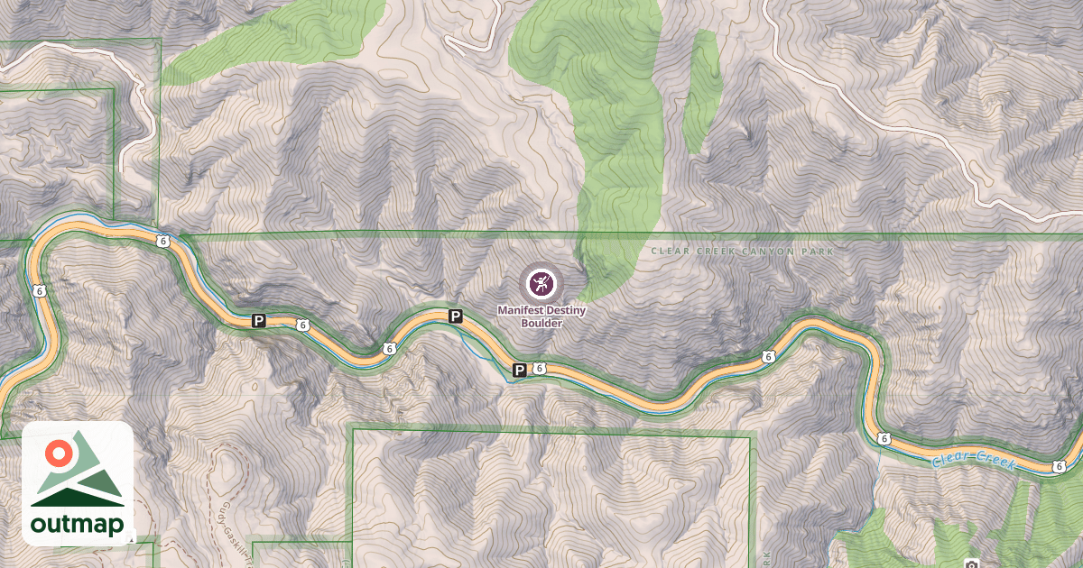 Map of Manifest Destiny Boulder