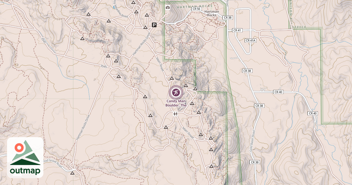 Map of Candy Man Boulder, The