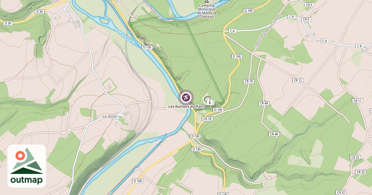 Map of Les Rochers du Parc