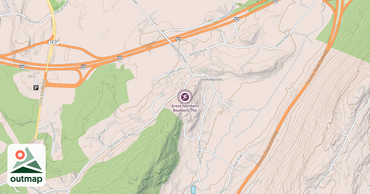 Map of Great Northern Boulders, The