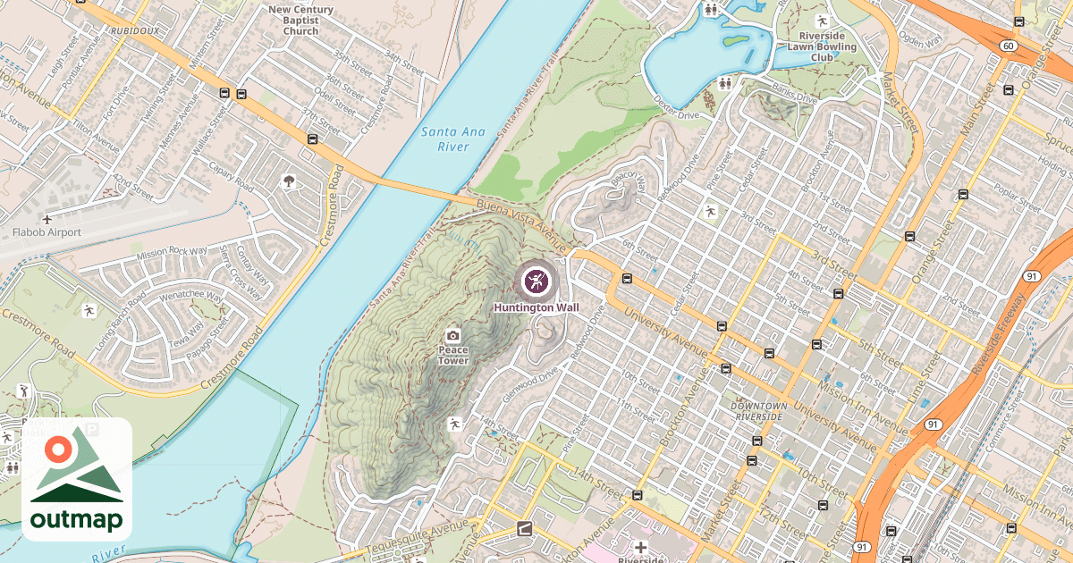 Map of Huntington Wall