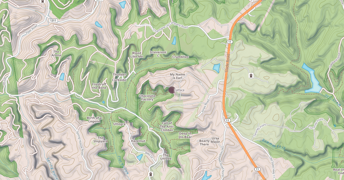Map preview of Fatface